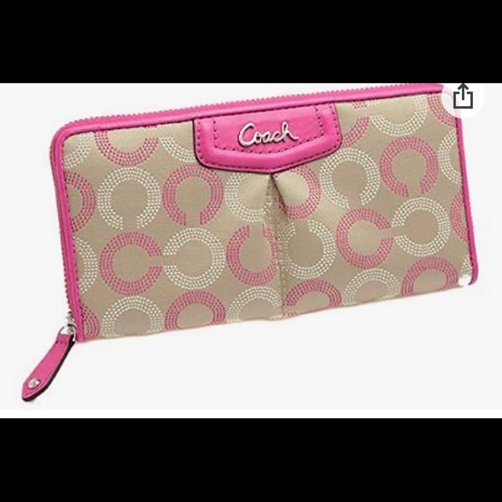 Coach f4805Ashley Dot Responsive Eye Round wallet